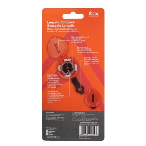 SOL Lensatic Compass