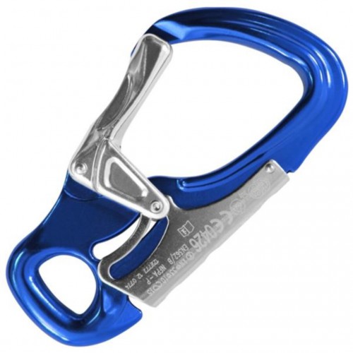 KONG CARABINER TANGO DOUBLE LATCH BLUE