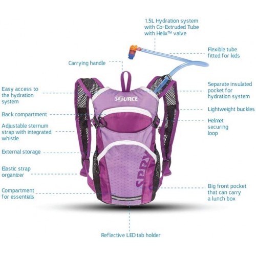 ზურგჩანთა SOURCE Backpack Spry (1.5L)