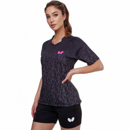 Butterfly Shirt HIGO LADY anthracite