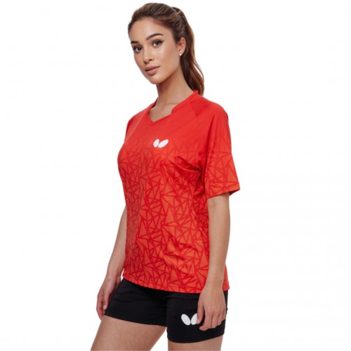 Butterfly Shirt HIGO LADY red