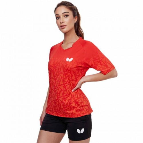 Butterfly Shirt HIGO LADY red