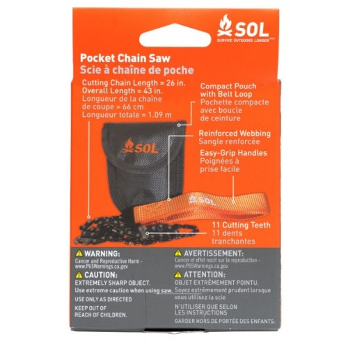 SOL Pocket Chain Saw with Pouch