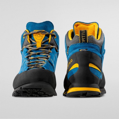 La Sportiva Boulder X Mid Blue/Yellow